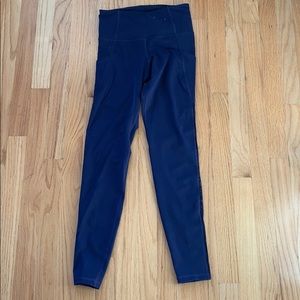 Athletic, sporty leggings- navy